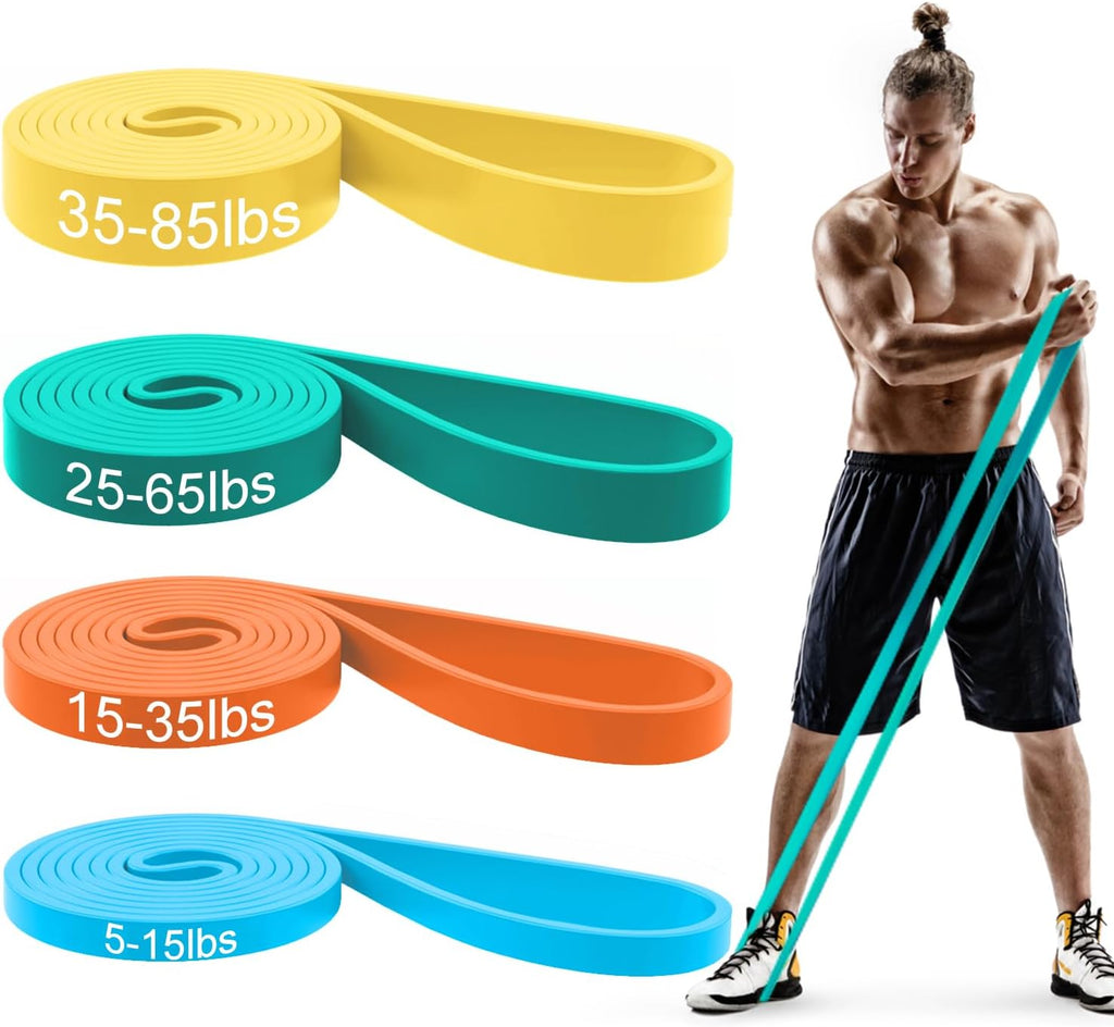 Pull Up Bands, Resistance Bands Set, Exercise Workout Bands for Men & Women, Ideal for Body Stretching, Physical Therapy and Muscle Training