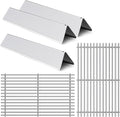 17.5” Grill Grates Replacement for 7637 7635 Weber Spirit I Spirit II E-210, S-210, E-220, S-220 With Front-Mounted Control Panels,Flavorizer Bars Cooking Grid Parts 2 Burners Spirit 200 Series