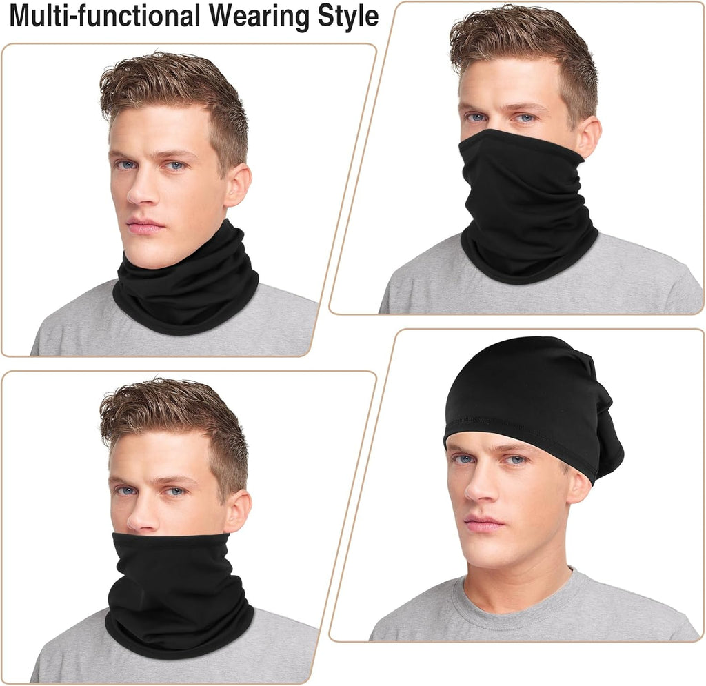 LUOLIIL VOE 2 Pack Winter Neck Gaiter Warmer for Men&Women,Windproof Face Cover Fleece Face Mask Scarf for Cold Weather Sport
