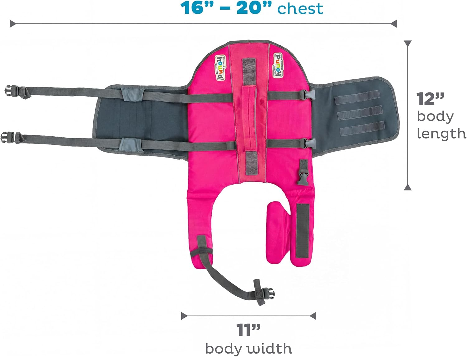 Outward Hound Granby Splash Dog Life Jacket, Life Vest, Pink, Small
