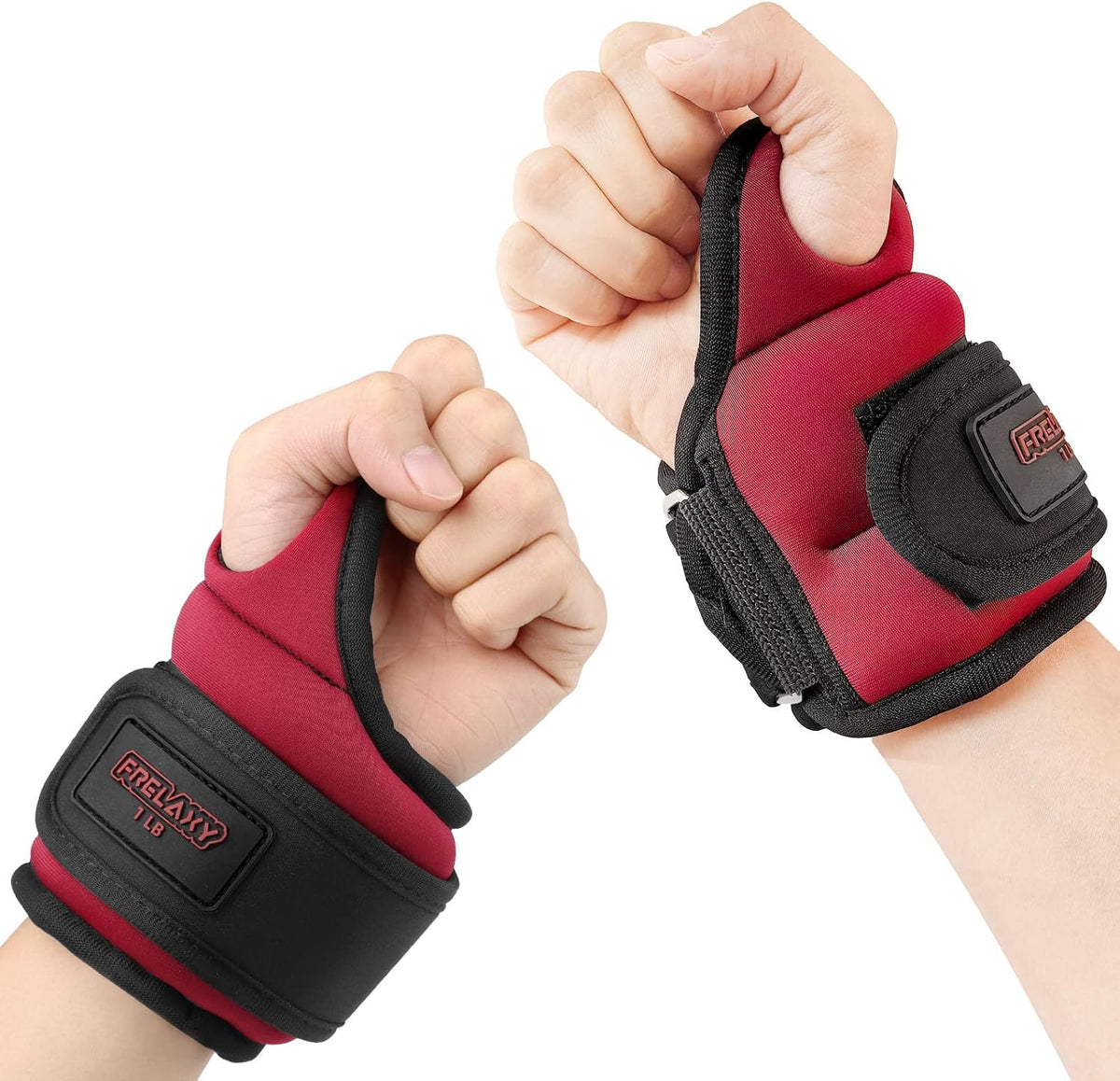 Frelaxy Wrist Weights with Thumb Loops for Men Women (Pair)
