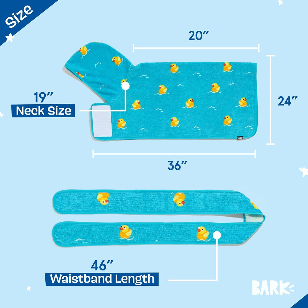 BARKBOX Dog Bathrobe - for Dogs - Medium