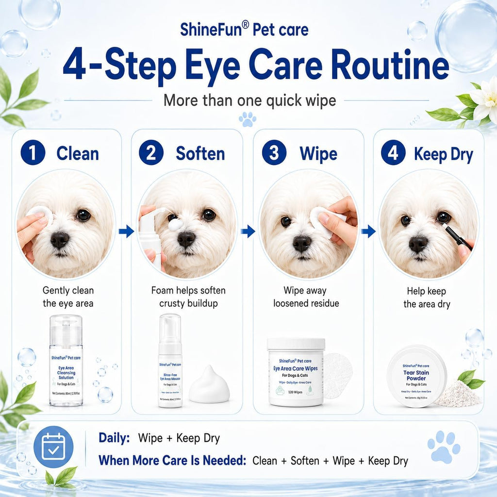 4-Step Dog & Cat Eye Care Routine Kit & Tear Stain Remover