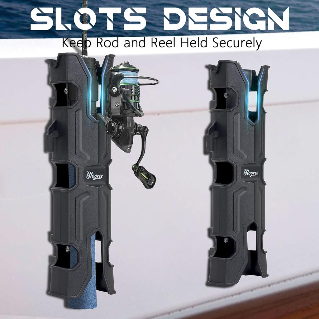 HLOGREE 4PCS Rod Holder for Boat,Wall Mounted Boat Rod Holders for Fishing