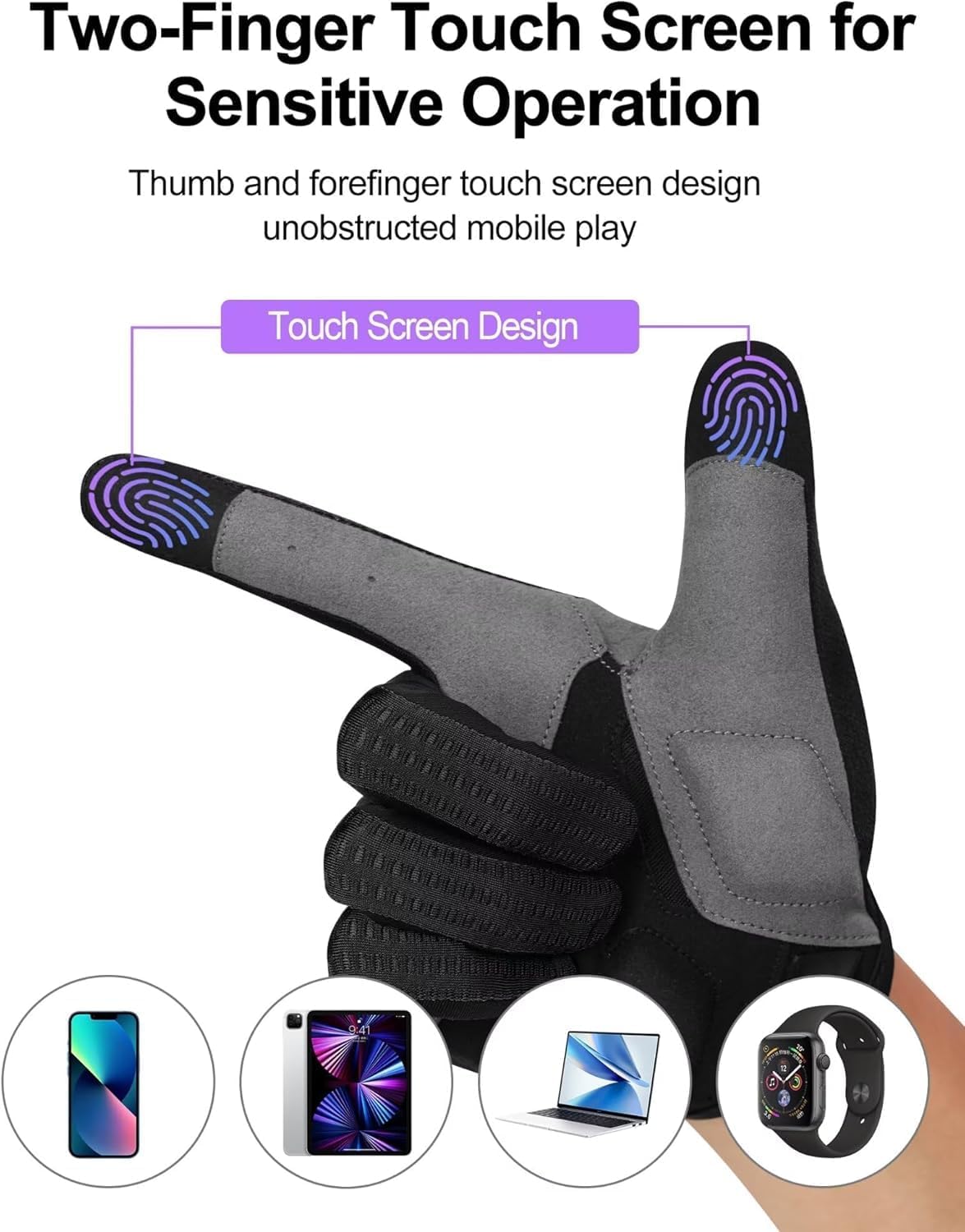 INBIKE Cycling Gloves for Men Women, Shock-Absorbing Memory Gel Padded Biking Gloves, Bicycle Breathable Touchscreen Reflective Full Finger Bike Gloves
