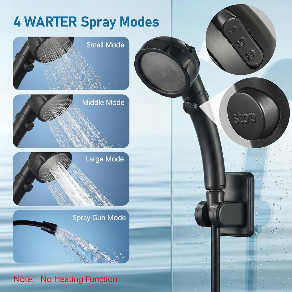 Portable Camping Shower, 6000mAh Rechargeable Outdoor Shower Pump