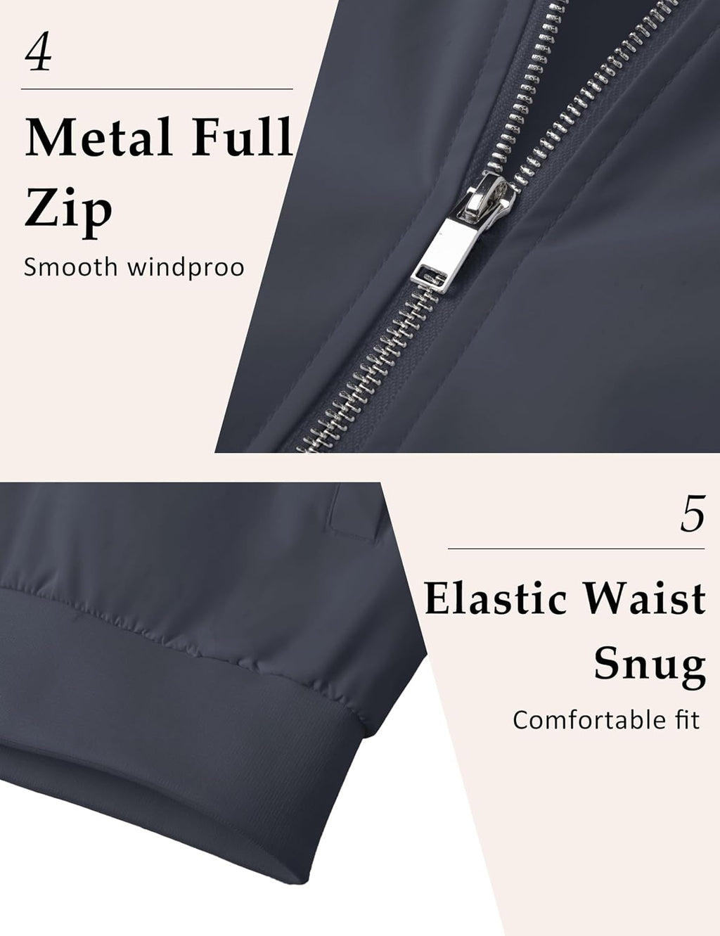 MAGCOMSEN Men's Bomber Jacket Lightweight Windbreaker Spring Fall Jacket