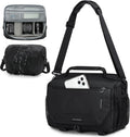 RAINSMORE Camera Bag, Small Camera Sling Bag Waterproof Camera Case, Black