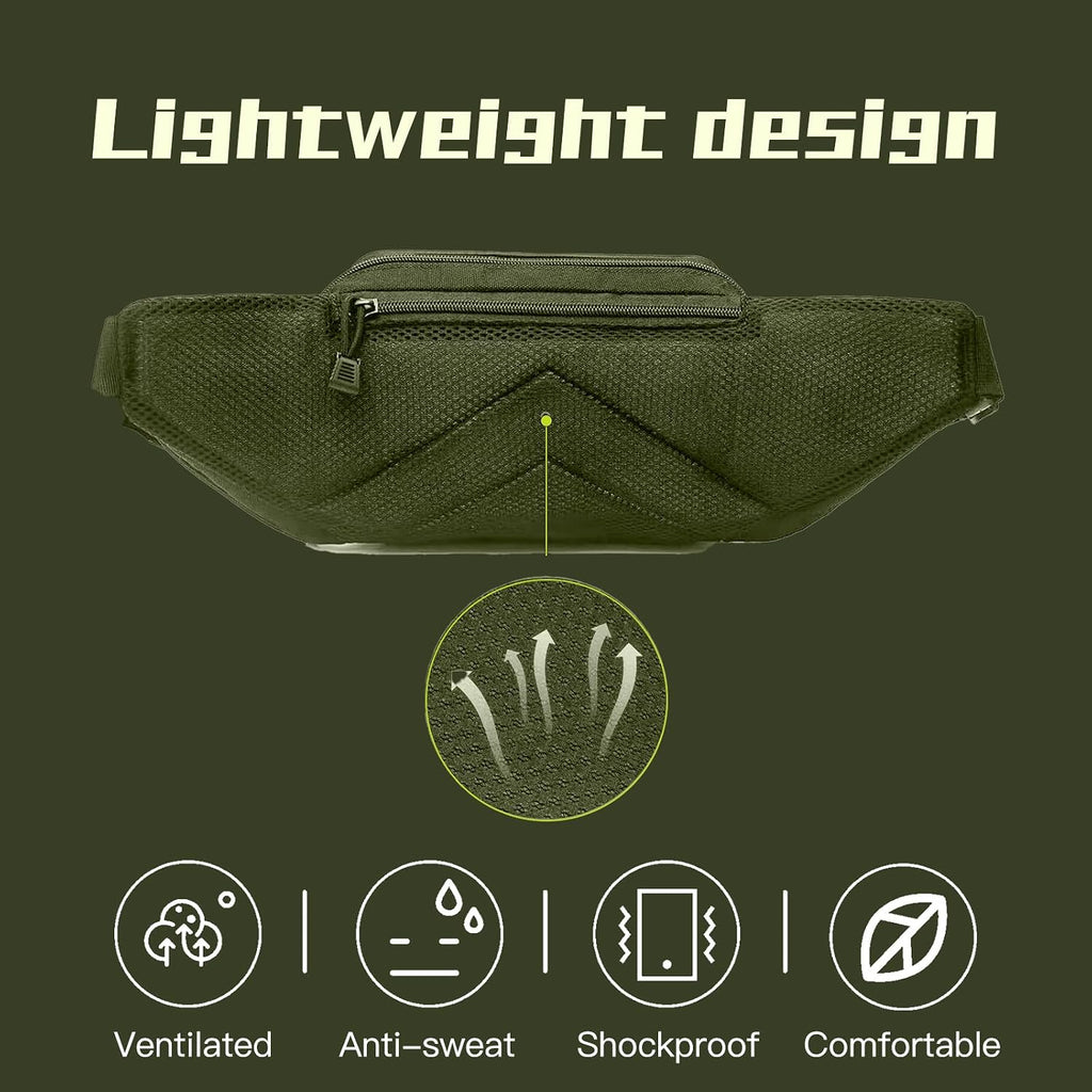 Tactical Fanny Pack for Men,800D Oxford Fabric Fanny Pack for Men,Fanny Packs Man for Hiking Climbing,Fishing,Cycling,Hunting,Adjustable Conceal Carry Tactical Fanny Packs