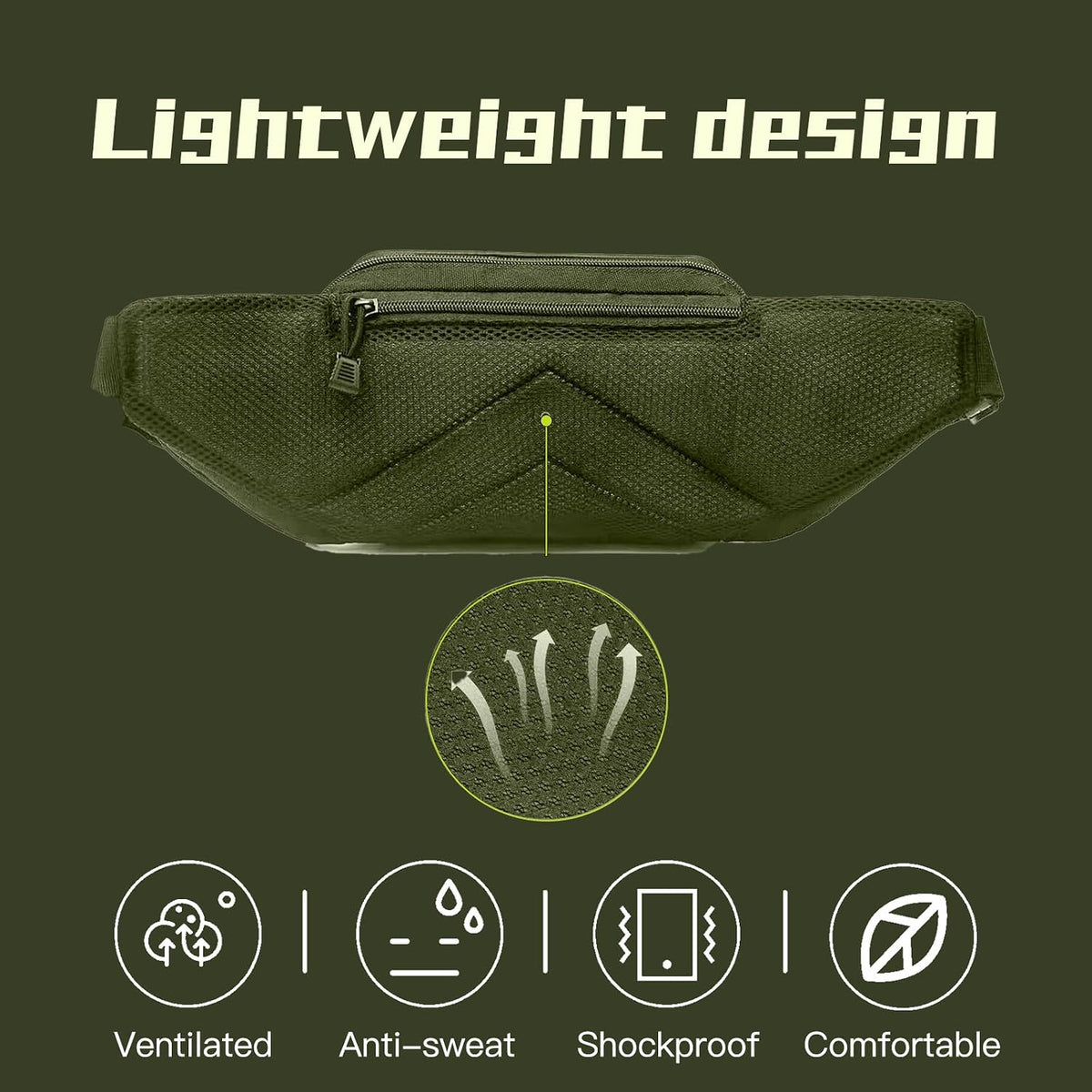 Tactical Fanny Pack for Men,800D Oxford Fabric Fanny Pack for Men,Fanny Packs Man for Hiking Climbing,Fishing,Cycling,Hunting,Adjustable Conceal Carry Tactical Fanny Packs