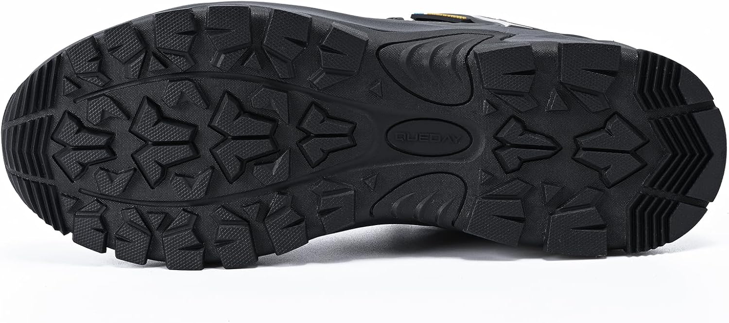 Queday Mens Waterproof Lightweight Hiking Shoes