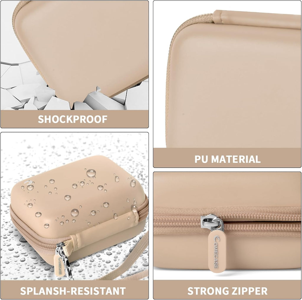 Comecase Digital Camera Case for Kodak PIXPRO FZ45 FZ55 for Travel, Beige