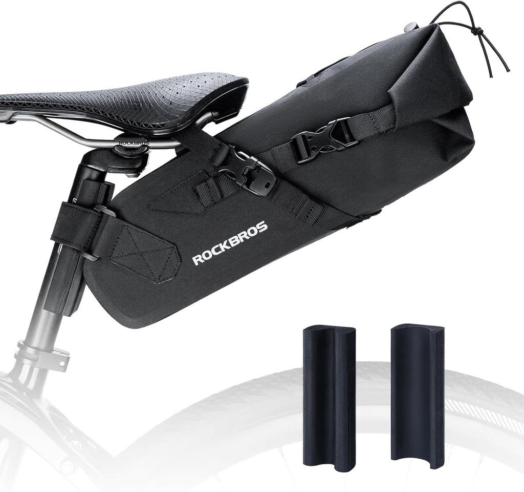 ROCKBROS Bike Saddle Bag Bikepacking Bag Large Capacity Bicycle Seat Bag