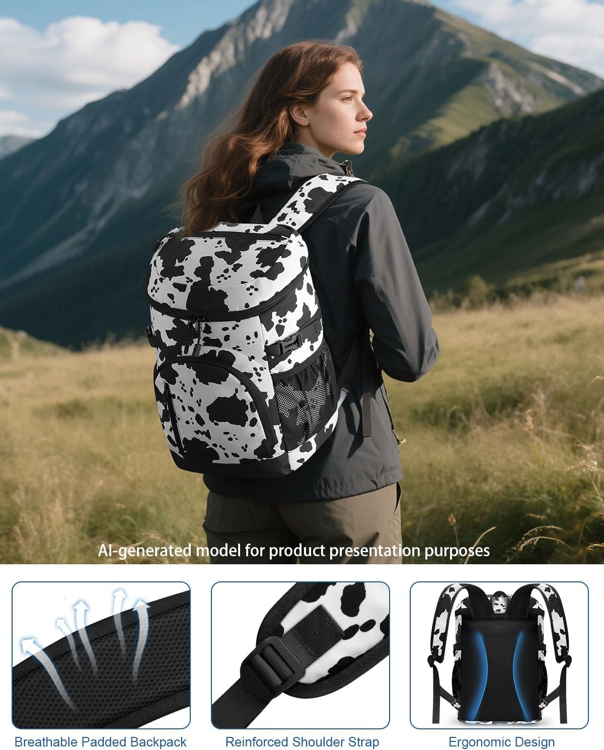 Cooler Backpack Insulated Leakproof Soft Cooler Bag Ice Chest for Women