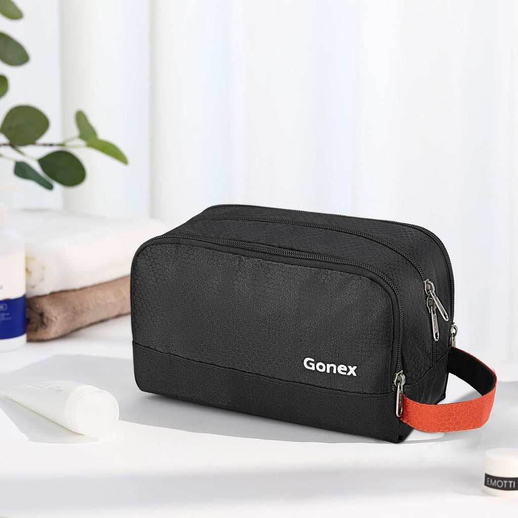 Gonex Travel Toiletry Bag for Men, Water Resistant Dopp Kit for Toiletries