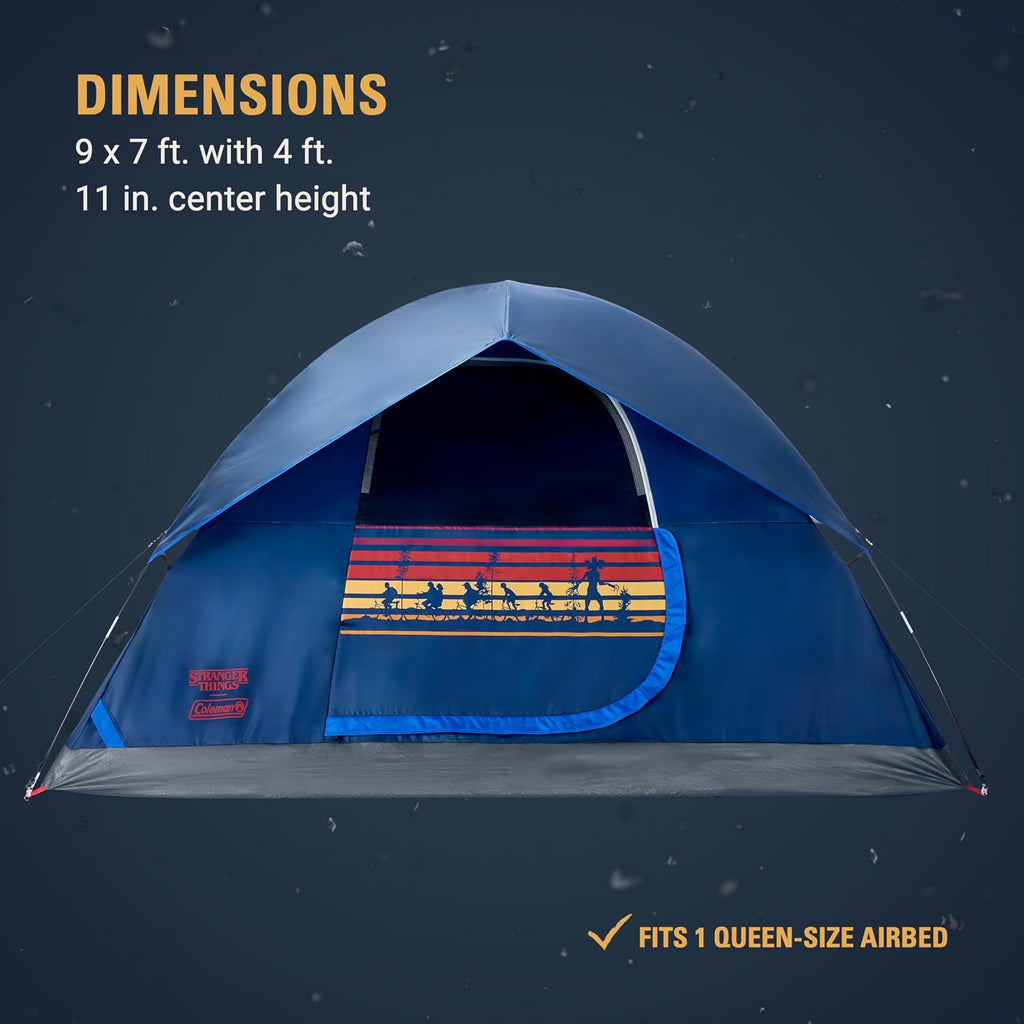 Coleman Stranger Things Outdoor Gear Collection, Limited Edition Stranger Things & Coleman Upside Down Camping Assortment, Cooler/Chair/Tent/Sleeping Bag