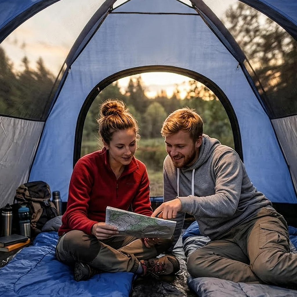 Tents for Camping 2-3 Person Tent – Camping Tent with Rainfly Waterproof 2500MM, Easy Setup in 5 Mins, Ourtdoor Dome Tents Lightweight Backpacking Tent for Couples, Small Families, Festivals, Backyard