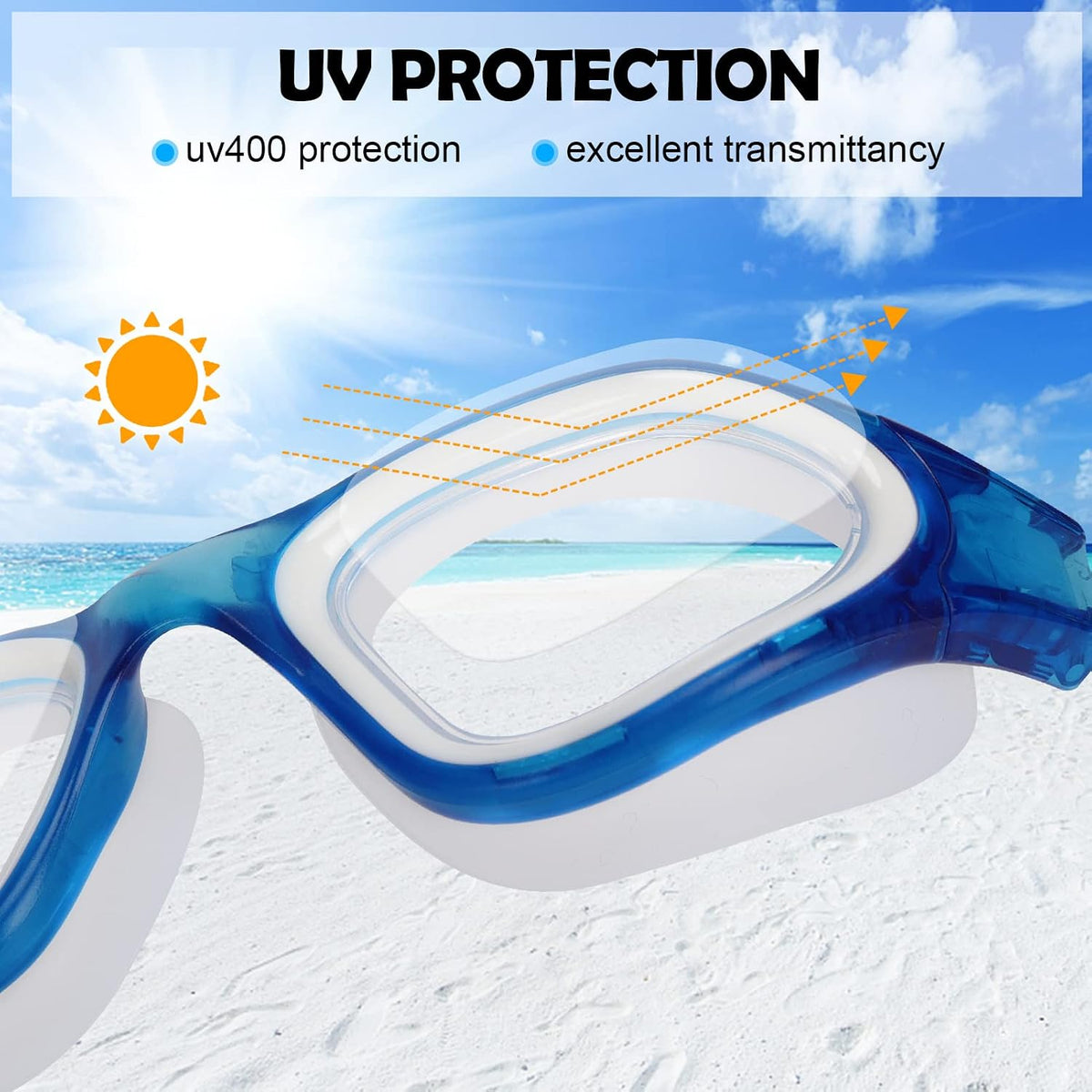 WIN.MAX Swimming Goggles Swim Pool Goggles Anti Fog Anti UV No Leakage Clear Vision for Men Women Adults Teenagers