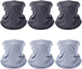 PAETAE 6 Pack Neck Gaiter, Gator Summer UV Dust Mask Cooling Neck Gaiters