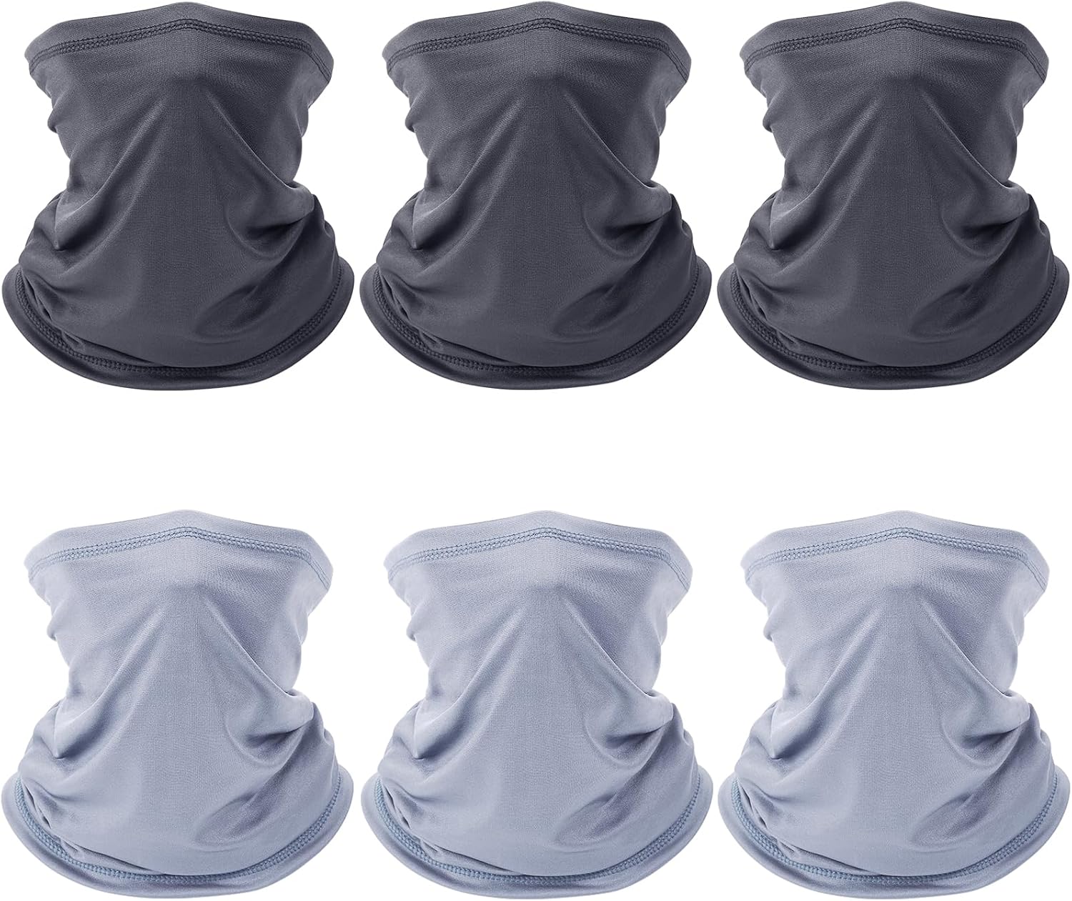 PAETAE 6 Pack Neck Gaiter, Gator Summer UV Dust Mask Cooling Neck Gaiters