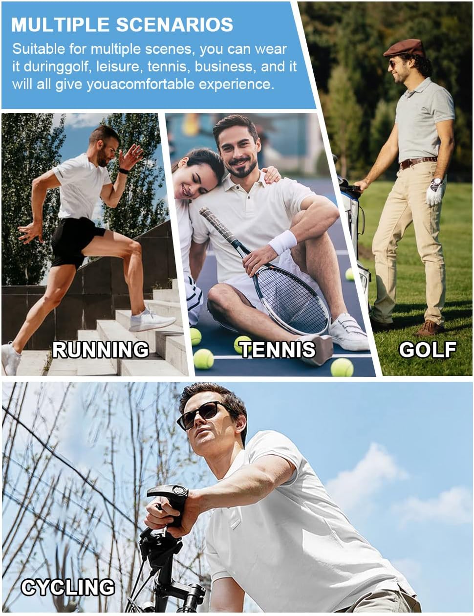 Hodaweisolp Golf Shirts for Men Dry Fit Print Short Sleeve Polo Shirt