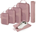 BAGSMART 6 Set Compression Packing Cubes, Travel Luggage Organizer Bags