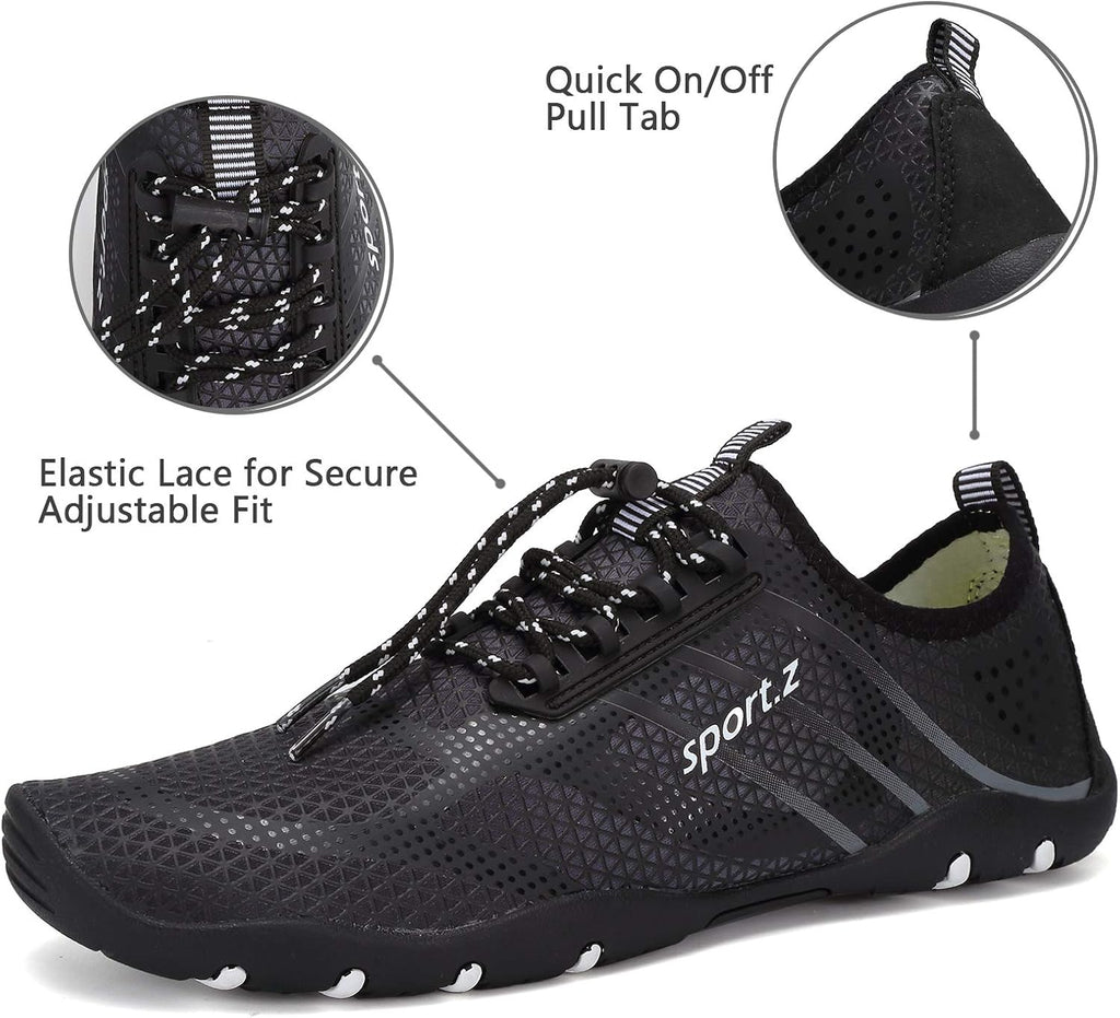 WateLves Water Shoes Mens Womens Barefoot Beach Swim Shoes Quick-Dry Aqua Socks Pool Shoes for Surf Yoga Water Aerobics