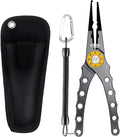 SANLIKE Aluminum Fishing Pliers Hook Remover Tungsten Carbide Braid Cutters
