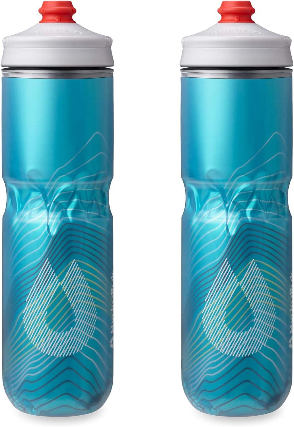 HydraPak Polar Surge Insulated Bike Water Bottle (20oz, Ascent Red)
