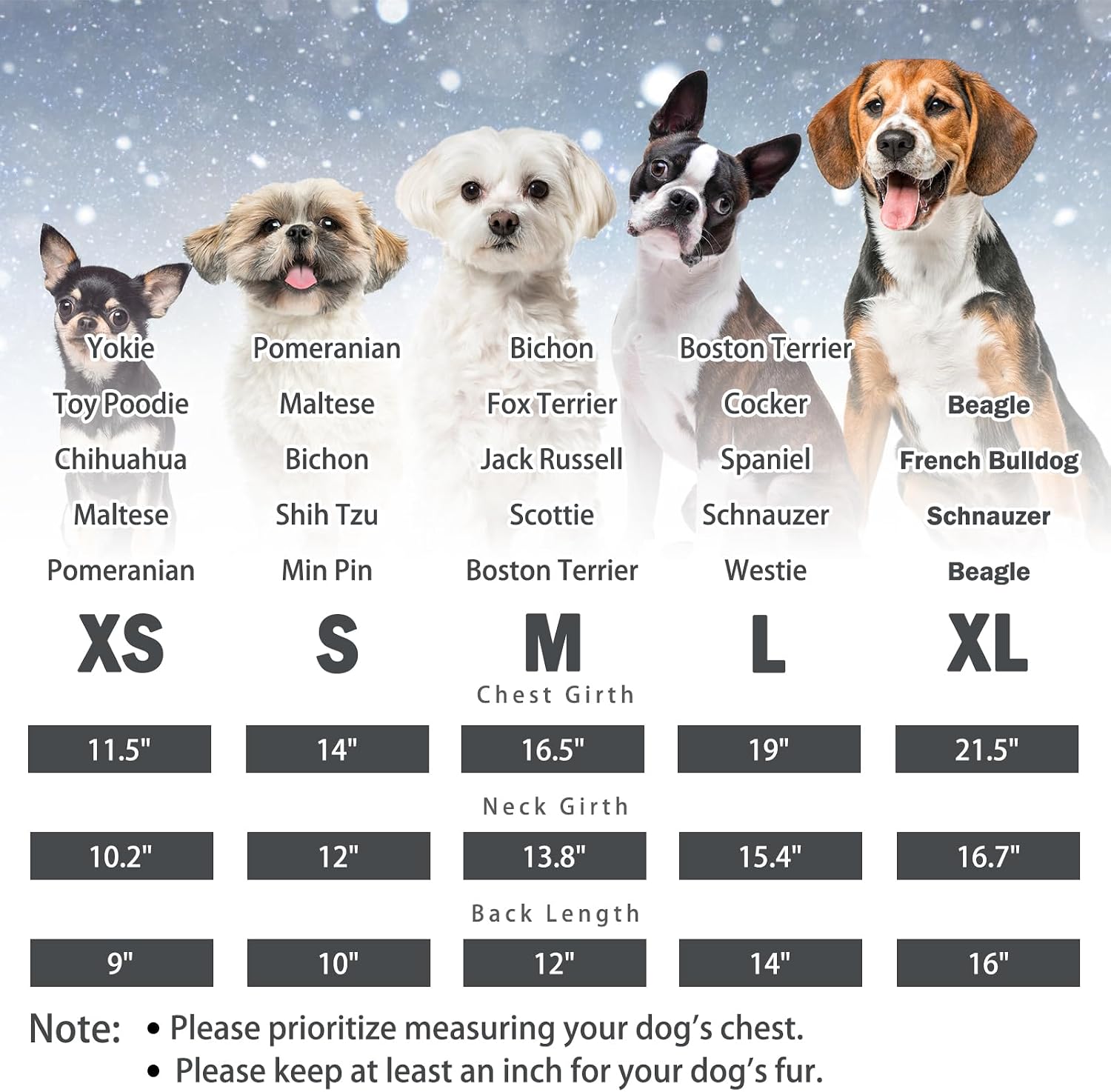 SCENEREAL Winter Dog Vest Coat with Harness Built in for Small Dogs, Red XS