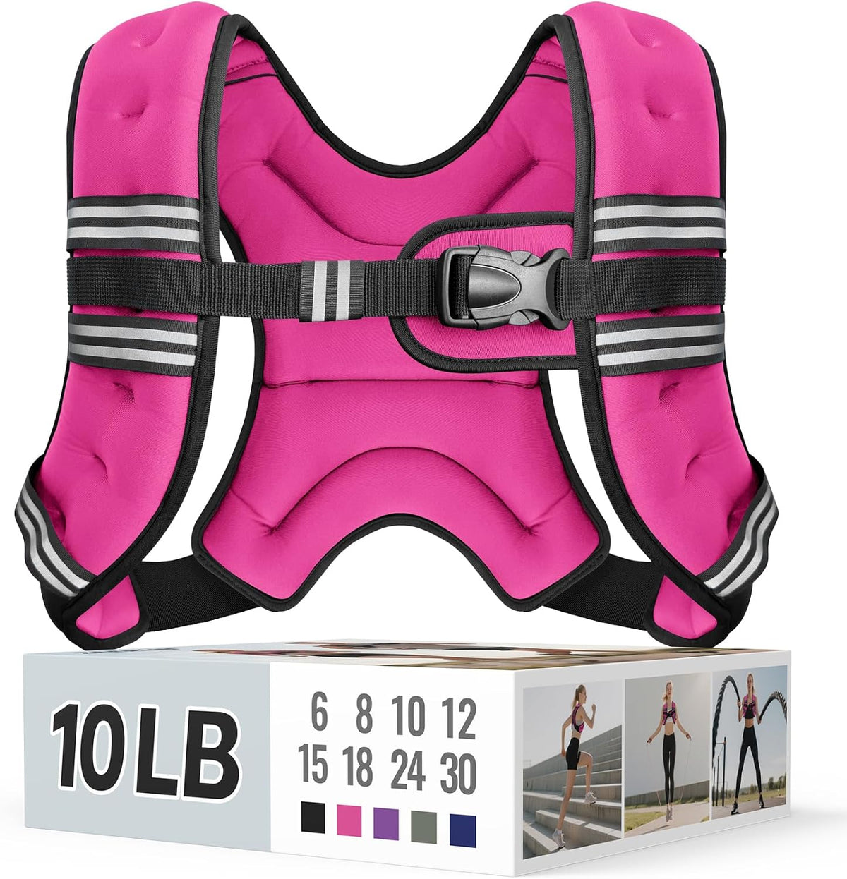 Zeerun Weighted Vest, 6/8/10/12/15/18/20/24/30LB for Men Women