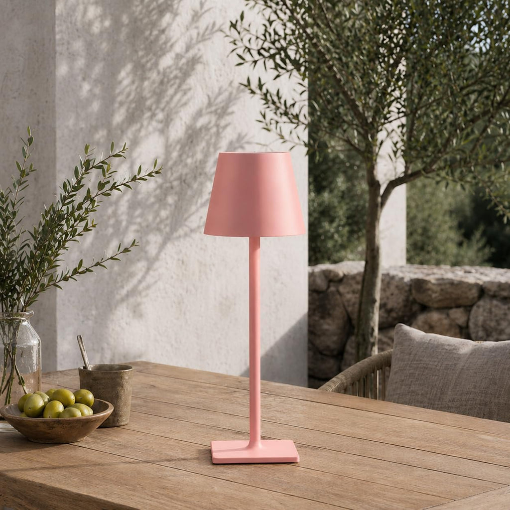 Yogaret Pink Cordless Table Lamps, 6000mAh Rechargeable Battery, 2 Pack