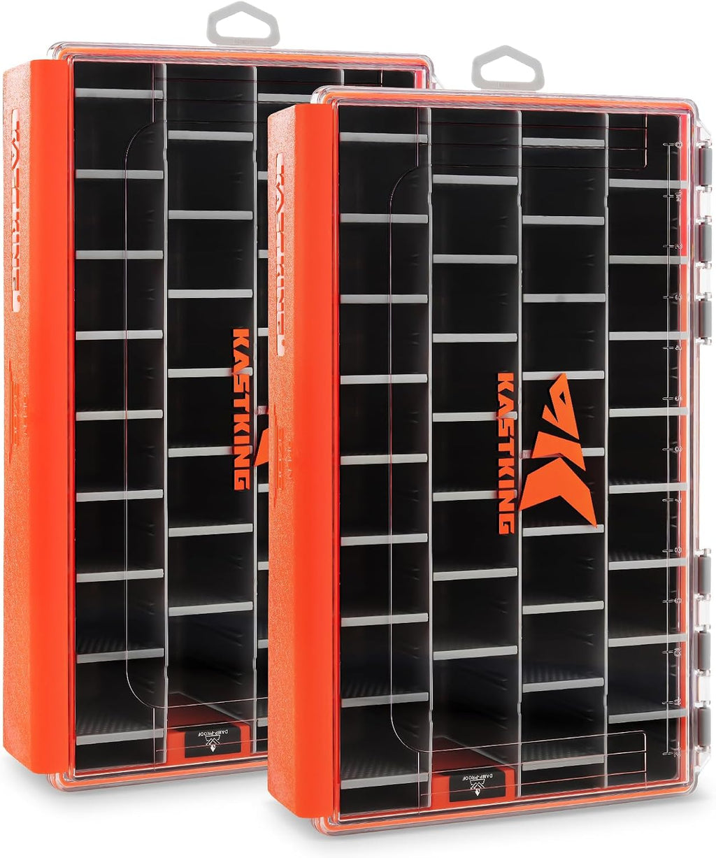 KastKing HyperSeal Waterproof Tackle Box, 3700 Deep Tackle Trays