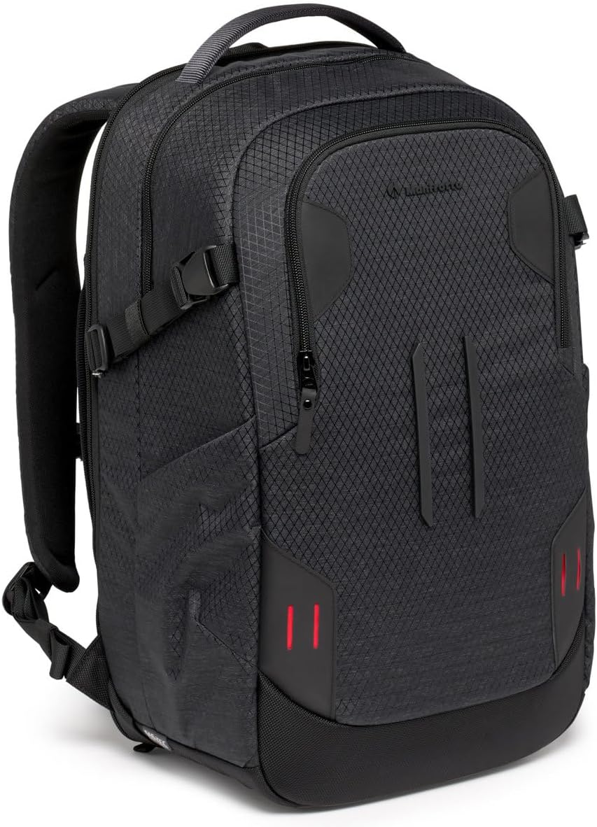 Manfrotto PRO Light Backloader M, Professional Camera Backpack for Cameras, Top and Rear Access, Double Tripod Mount, Padded Backpack with Interchangeable Dividers, Black
