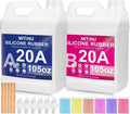 Silicone Mold Making Kit - 210oz Total 20A Liquid Silicone Rubber