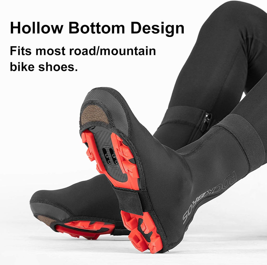 ROCKBROS Cycling Shoe Covers Warm Bike Shoe Cover Windproof Water Resistant