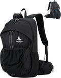 25L Hiking Backpack for Women Men, Lightweight Travel Day Pack, Black