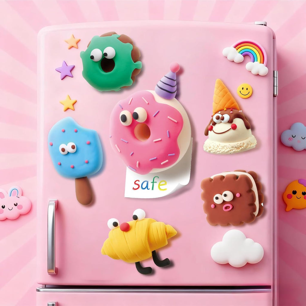 Air Dry Clay Kit for Kids - 6 Boxes Fridge Magnets Craft Set