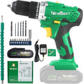 Power Drill Set - 21V MAX Power Drill Driver, Electric Cordless Drill with Battery and Charger, 3/8" Keyless Chuck, 2 Variable Speed, 25+1 Torque Setting Power Tools for Home and DIY Project
