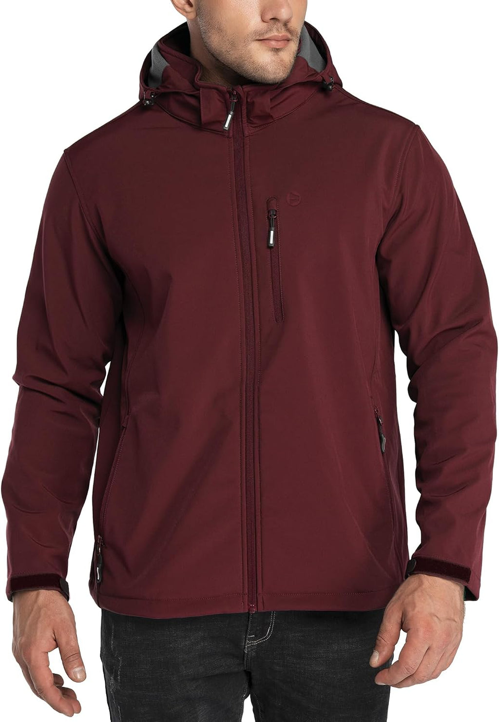 Outdoor Ventures Men's Softshell Jacket Waterproof Fleece Rain Shell Coat