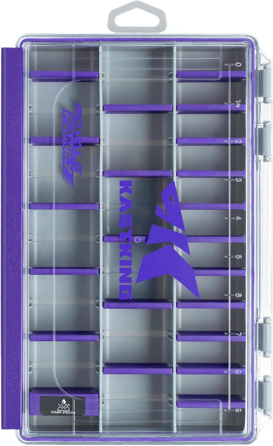 KastKing HyperSeal Waterproof Tackle Box, 3600 1 Pack, Purple