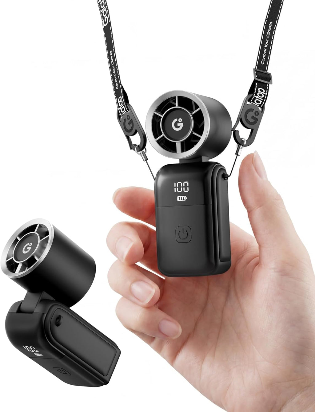 Gaiatop Portable Mini Fan Handheld, 3-in-1 Foldable Pocket Fan, Up to 15H