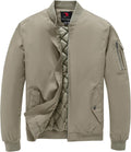 TBMPOY Men's Winter Bomber Jacket Fall Casual Windbreaker Softshell Jackets