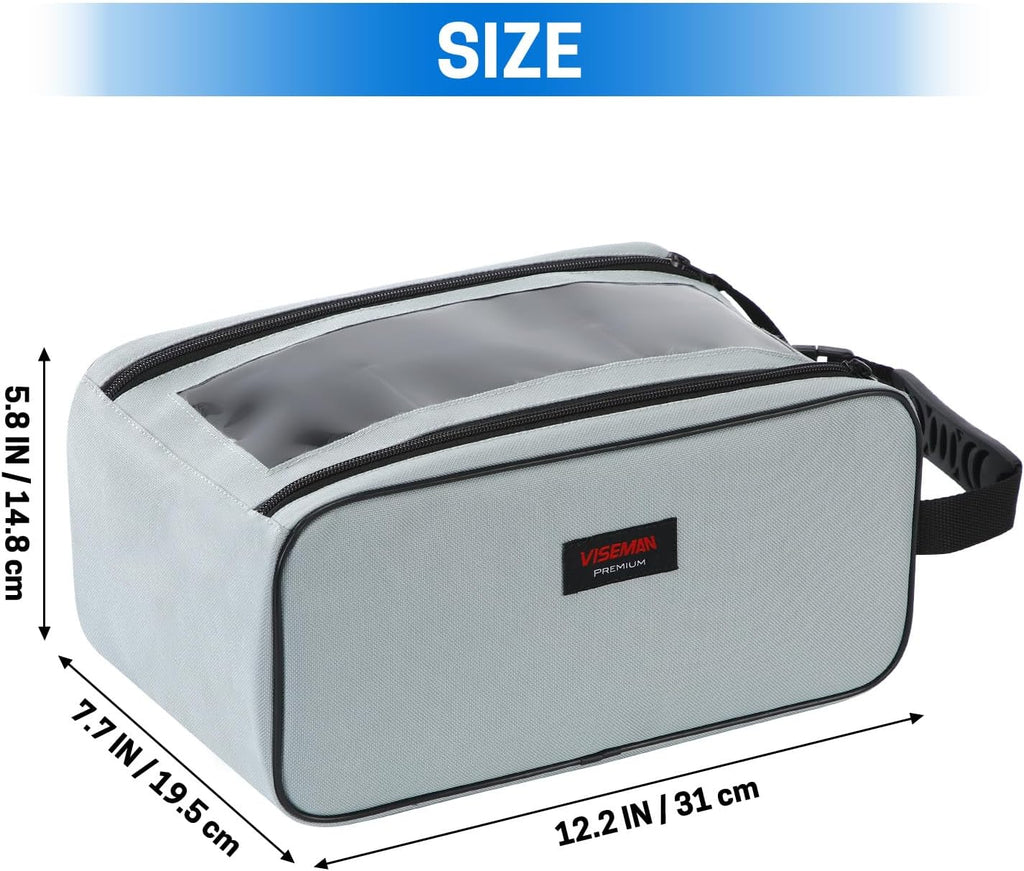 VISEMAN Fishing Tackle Bag, Waterproof Bait Storage Bag, Tackle Organizer