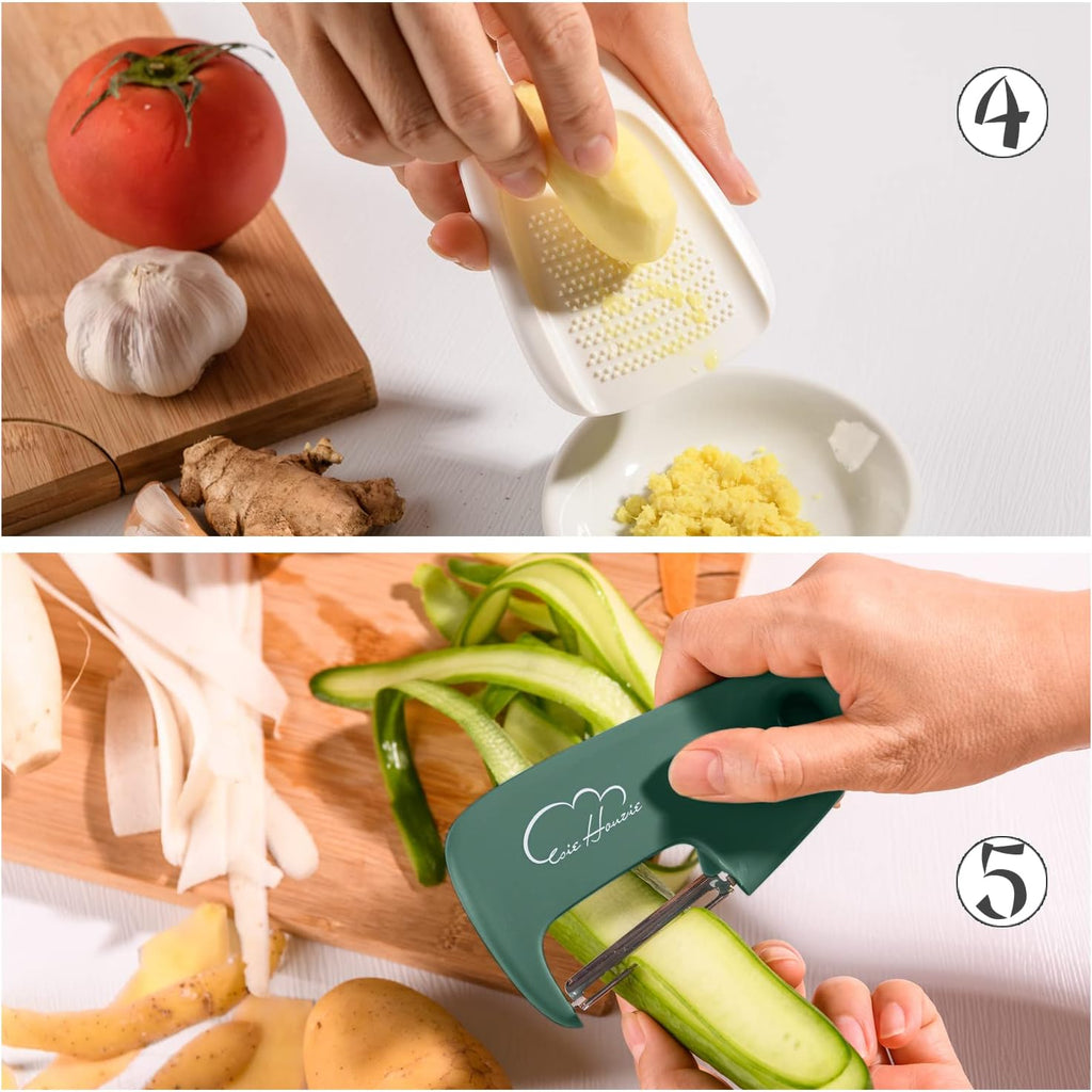 Kitchen Gadgets 6 Piece Set, Camping Cooking Utensils, Green