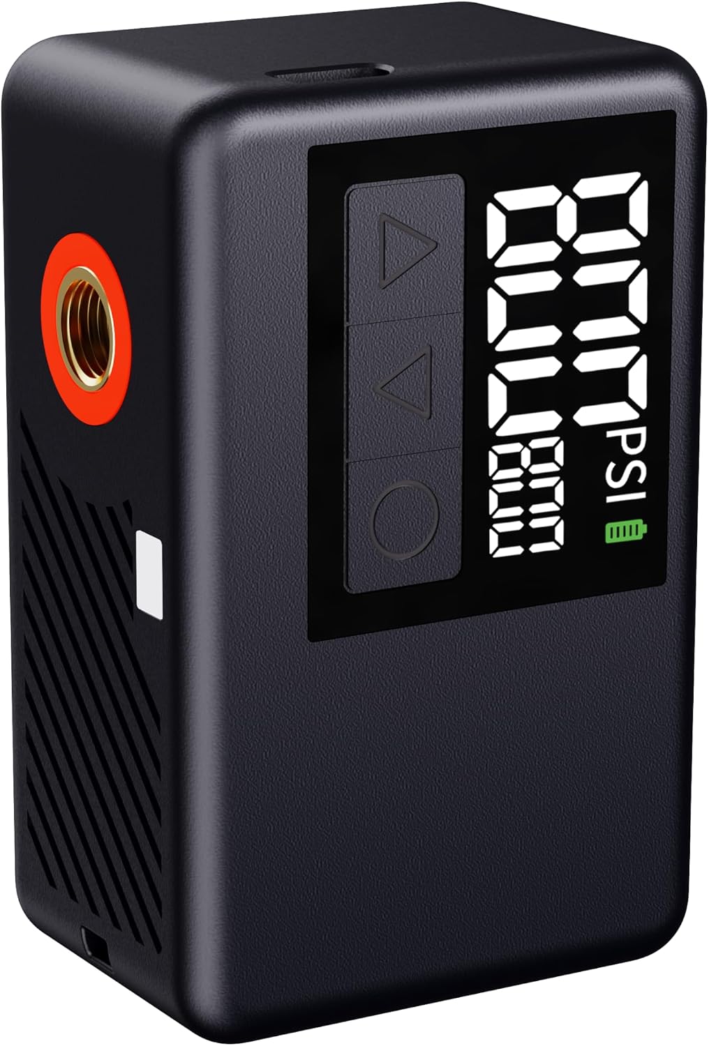 BL-01 Mini Cordless Tire Inflator, 120 PSI USB-C Rechargeable Brushless Air Pump with Digital Pressure Gauge and Auto Shut-Off for Bikes, Cars and Balls