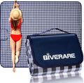 Picnic Beach Blanket Extra Large, XL Sandproof Waterproof Outdoor Camping Blankets 80x60in, Sand Free Oversized Mat, Quick Drying Portable Mats for Travel, Hiking, Music Festival, Lawn-Dark Blue