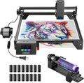 Longer RAY5 Laser Engraver with Air Pump,20W Output,24000mm/min High Speed,3.5” Touch Screen,High Precision Laser Cutter and Engraver for Wood,Acrylic,Cylindrical Objects,Working Area 15.75" x 14.37"