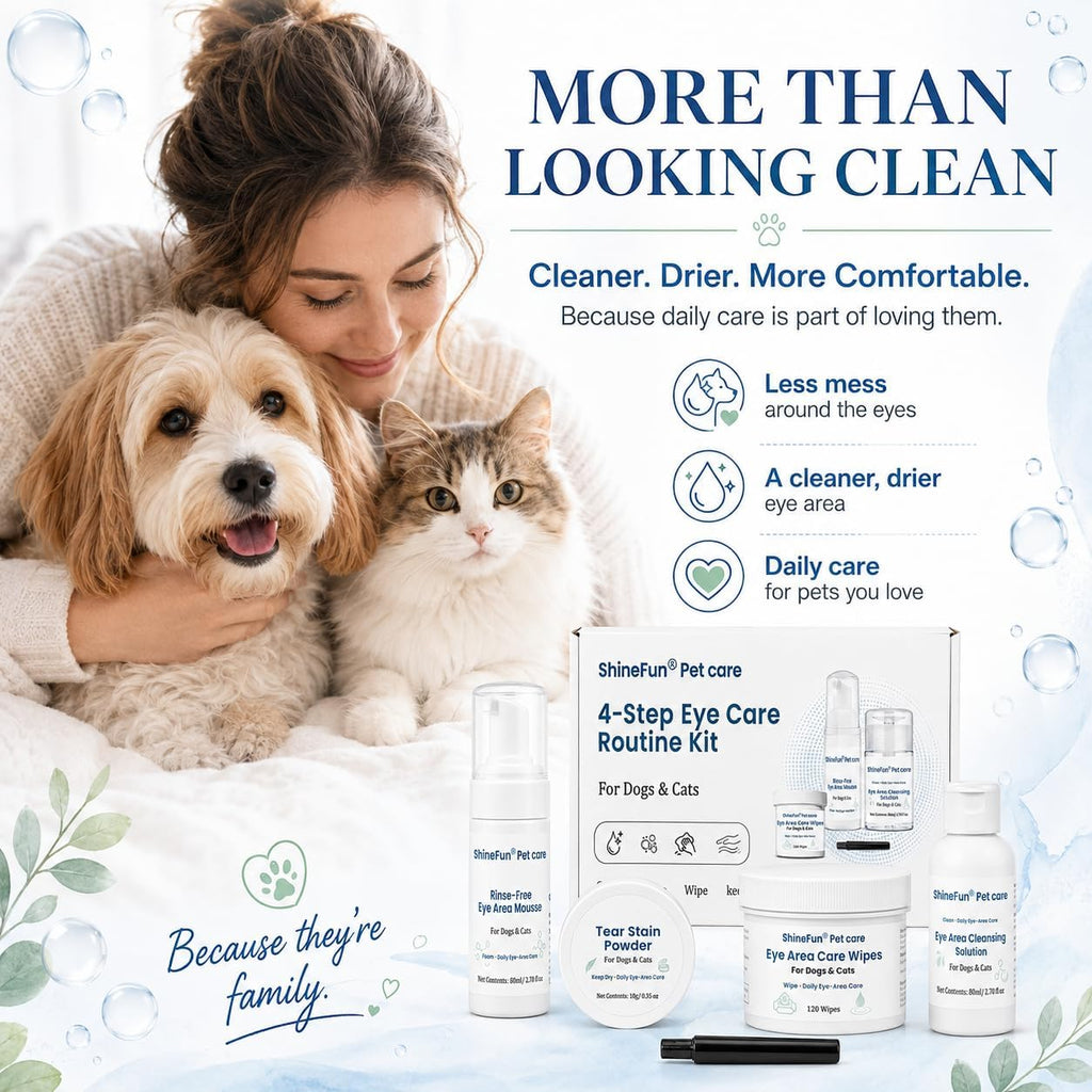 4-Step Dog & Cat Eye Care Routine Kit & Tear Stain Remover