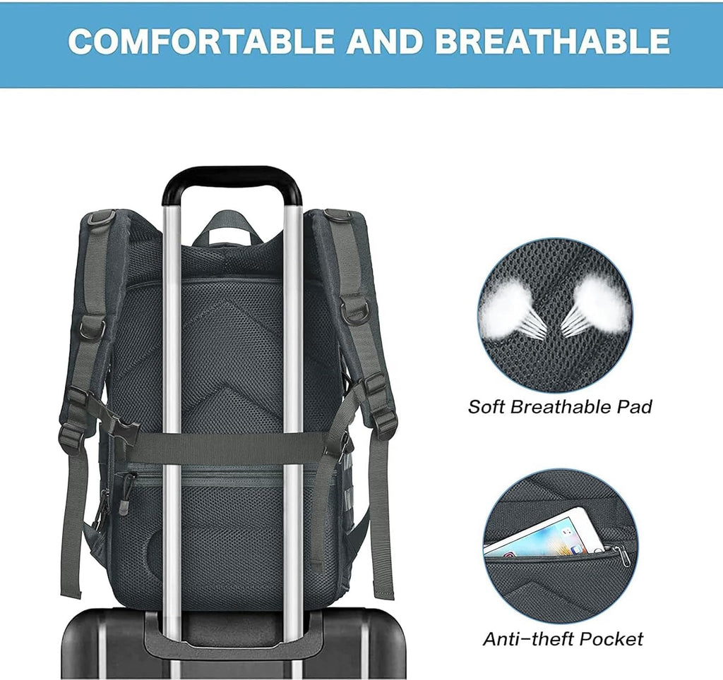 MOSISO Camera Backpack, DSLR/SLR/Mirrorless Tactical Camera Bag Case